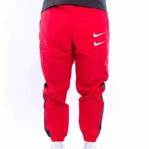 red nike cargo sweatpants